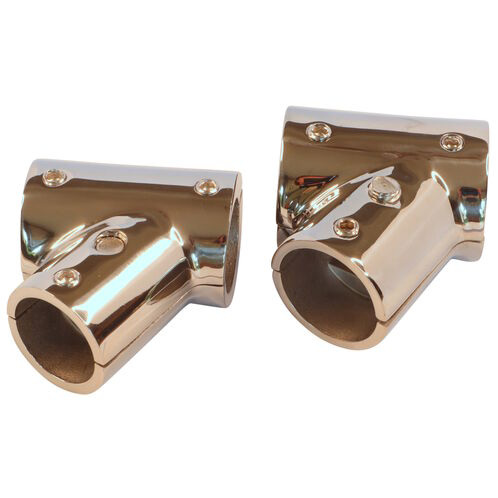 polished stainless t fitting fits 22mm or 25mm