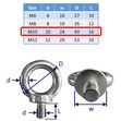 Lifting Eye Bolts Stainless Steel A4 Marine-Grade (316) image #3