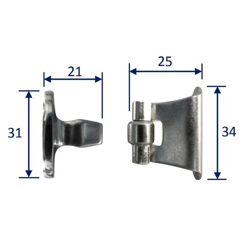 product image for Stainless Steel A2 (304) Door Holder, Marine & Sailing, Door, Locker, Cabinet, 34mm
