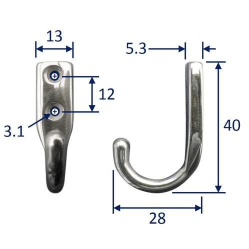 product image for Coat Hook (Marine-Grade)