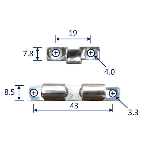 product image for Stainless Steel Ball Catch, Locker Door, Cabin Door Latching in 316 (A4) Marine Grade