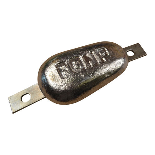 product image for Flat Bolt-On Zinc Boat Anode, 1.8kg