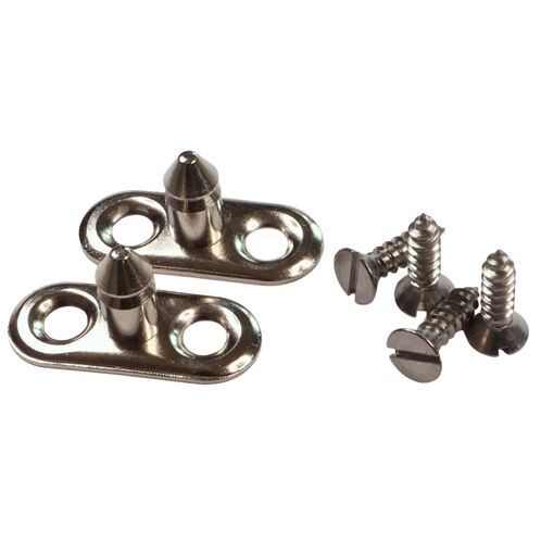 product image for Boat Canopy Pull-Up Fixing Stud, Nickel-Plated Brass (2 pack)
