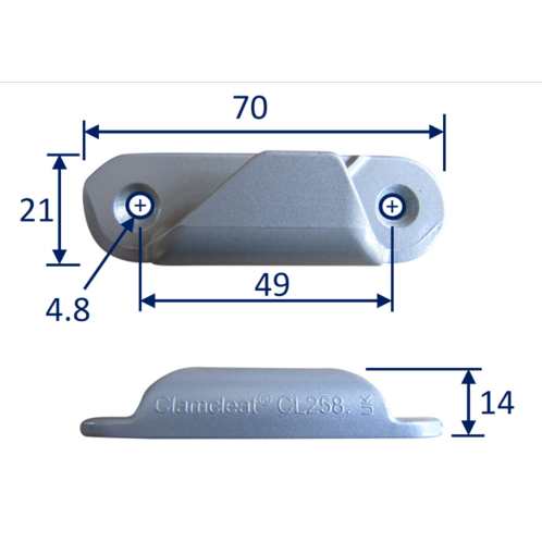 product image for Clamcleat (CL258) Fine Line Starboard