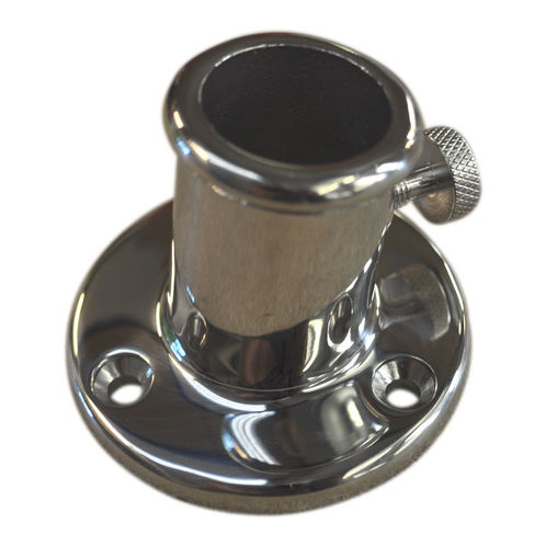 product image for Flag pole holder, stainless steel deck bracket for flag-pole mounting