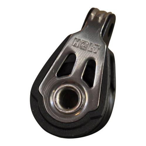 product image for Dynamic 20mm Pulley Block, multi-function with rubber grommet mounting.  Line size 2.5 to 6mm