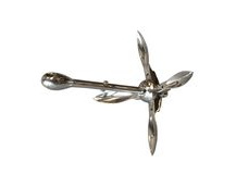 Stainless Steel Anchor, Folding Grapnel Anchor, Polished 316 Stainless