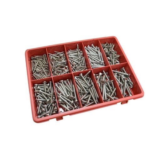product image for Kit Box Of 316 Stainless Posi-Drive Self Tapping Screws: Larger Sizes 