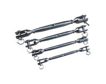 Stainless Steel Turnbuckle / Rigging Screw With Machined Fork Ends