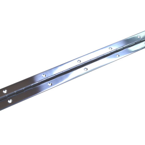 product image for Stainless Steel Continuous Hinge / Piano Hinge, (sold by the metre) Up To 2m Continuous Length