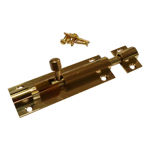 product image for Brass Marine Latch Bolt 75mm / Barrel Bolt / Boat Locker Latch