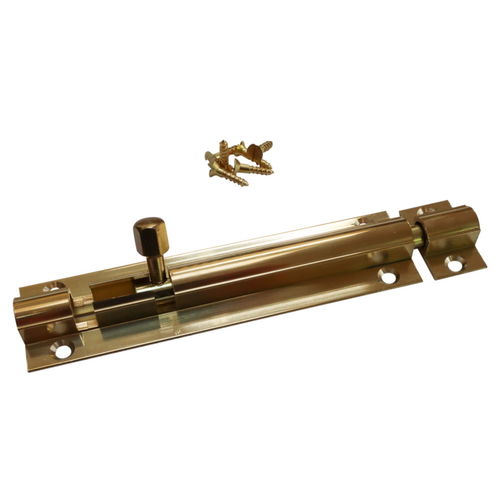 product image for Brass Marine Latch Bolt 100mm / Barrel Bolt / Boat Locker Latch