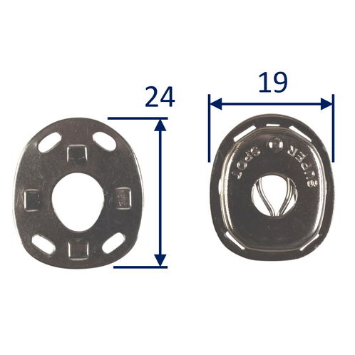 product image for Boat Canopy Cloth Eyelets For Pull-Up Fastening, Nickel-Plated Brass (2 pack)