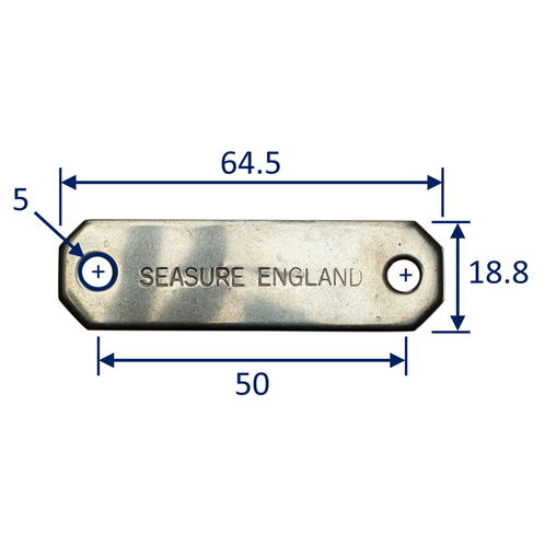 product image for Backing Plate For For 1 Inch Tube Clip.  316 Stainless Construction