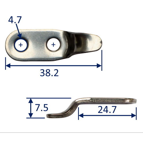 product image for Lacing Hook, 316 Stainless Steel, Heavy Duty, For Securing Cords / Sail Covers etc