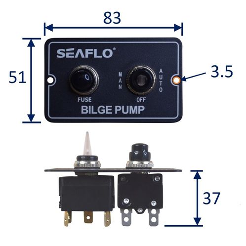 product image for Bilge Pump Switch Automatic & Manual Operation, Seaflo