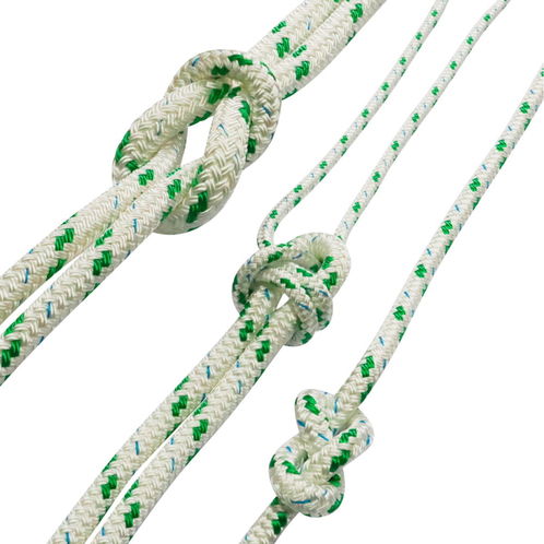 product image for Braided Polyester Sailing Rope, Foresheet, Mainsheet Rope, Green Fleck