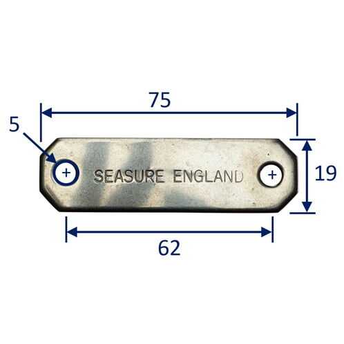 product image for Backing Plate For For 1.25 Inch Tube Clip.  316 Stainless Construction