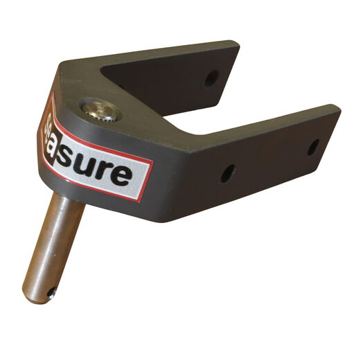 product image for Rudder Top Pintle Mounting With 2 Attachment Holes, 32mm Grip, Including 316 Stainless Steel Pin