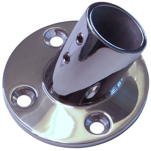 product image for Tube Mounting Support, Flanged 316 Stainless Steel 60-Degree Tube Mounting Socket For 22mm or 25mm Tube