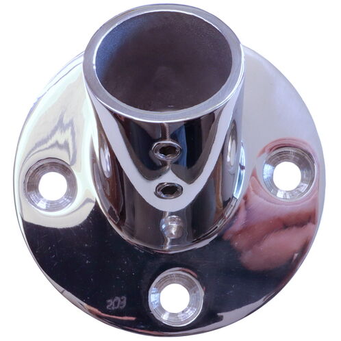 product image for Tube Mounting Support, Flanged 316 Stainless Steel 60-Degree Tube Mounting Socket For 22mm or 25mm Tube