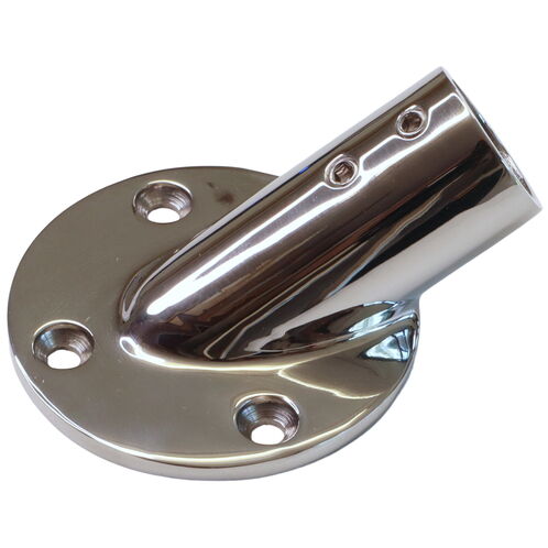 product image for Tube Mounting Support, Flanged 316 Stainless Steel 30-Degree Tube Mounting Socket For 22mm Tube