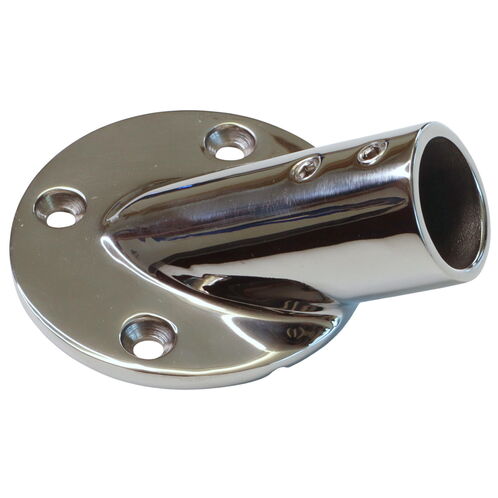 product image for Tube Mounting Support, Flanged 316 Stainless Steel 30-Degree Tube Mounting Socket For 22mm Tube