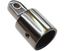 Stainless Steel Tube End Cap With Mounting Hole, in 316 Stainless Steel