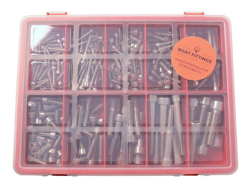 product image for Kit Box Of 316 Stainless Steel Socket Caphead Set Screws / Bolts
