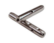 Wire Rope End Fitting, Grub-Screw Securing / Female Metric Thread, In 316 Stainless Steel