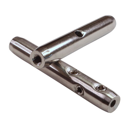 product image for Wire Rope End Fitting, Grub-Screw Securing / Female Metric Thread, In 316 Stainless Steel