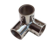 Stainless Steel Tubular 90-Degree Corner Fitting, For Joining Stainless Steel Tubing