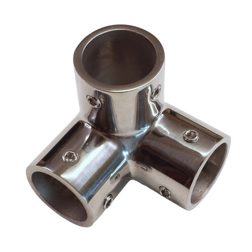 product image for Stainless Steel Tubular 90-Degree Corner Fitting, For Joining Stainless Steel Tubing