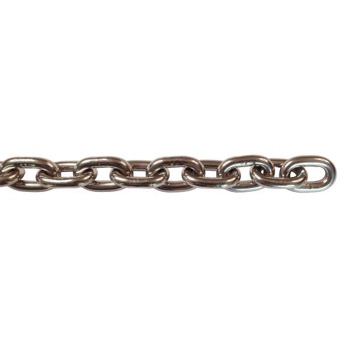 product image for 316 Stainless Steel Short Link Chain (Based On DIN 766) For Use With Anchors, Available in a Variety of Sizes, Sold By The Metre
