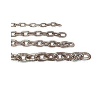 316 Stainless Steel Short Link Chain (Based On DIN 766) For Use With Anchors, Available in a Variety of Sizes, Sold By The Metre