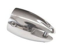 Stainless Steel Tube End Cap With Fork End, Rounded Shape, Polished Finish