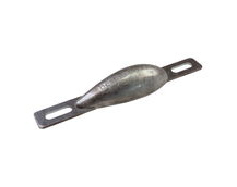Aluminium Sacrificial Anode, Water-Drop Shape, Smooth Moulded Shape For Less Drag, 250g
