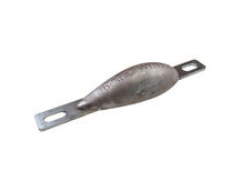 Aluminium Sacrificial Anode, Water-Drop Shape, Smooth Moulded Shape For Less Drag, 750g