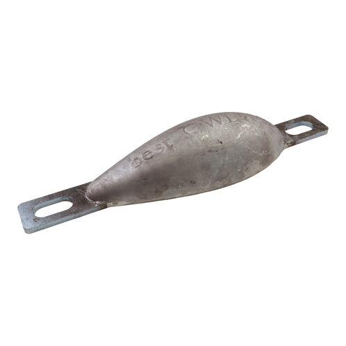 product image for Aluminium Sacrificial Anode, Water-Drop Shape, Smooth Moulded Shape For Less Drag, 1kg