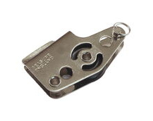 Stainless Steel Small Pulley Block, With Built-In V-Jammer And Becket, Single Block