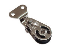 Stainless Steel Small Pulley Block, With Screw Mounting Plate