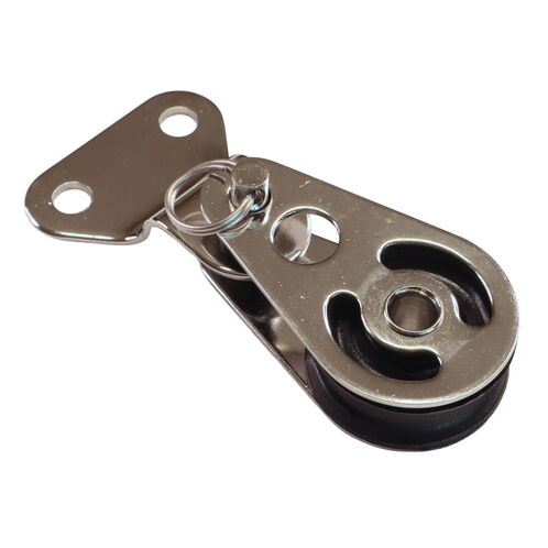 product image for Stainless Steel Small Pulley Block, With Screw Mounting Plate