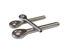 Swage Eye End Fitting For Wire Rope, 316 Stainless Steel Swage Fitting, With Eye End