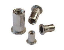 316 Stainless Steel Rivnuts (Flanged), Metric Threaded Nuts For Permanent Riveting in Place