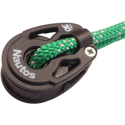 product image for Tie-On Sailing Pulley Block, For Line Up To 8mm, Secured With 30mm Sheave