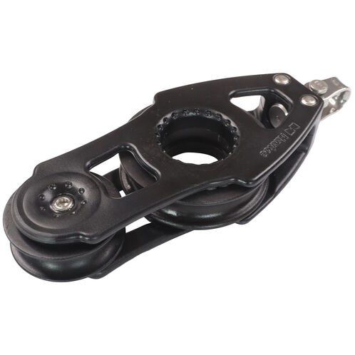 product image for Nautos Organic 57 Fiddle Swivel Sailing Pulley Block With Ball Race & 57mm Sheave