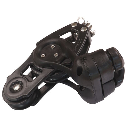 product image for Nautos Organic 57 Fiddle Swivel Sailing Pulley Block With Ball Race & Cam-Cleat