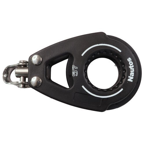 product image for Nautos Organic 57 Single Swivel Sailing Pulley Block With Ball Race