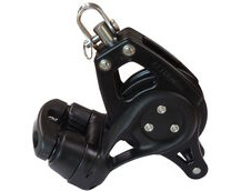 Nautos Organic 57 Single Swivel Sailing Pulley Block With Becket & Cam Cleat