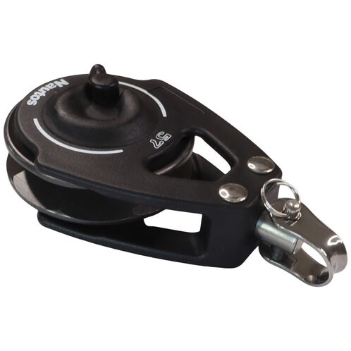 product image for Nautos Organic 57 Single Swivel Sailing Pulley Block With Ratchet & Ball Race